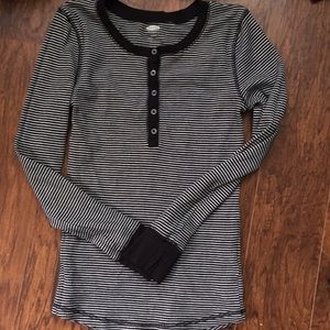 Old Navy Bundle Of Long Sleeve Henley Stripe Shirt